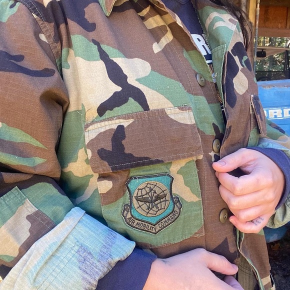 • 1990s US MILITARY BDU JUNGLE CAMO PRINT • - Picture 4 of 7